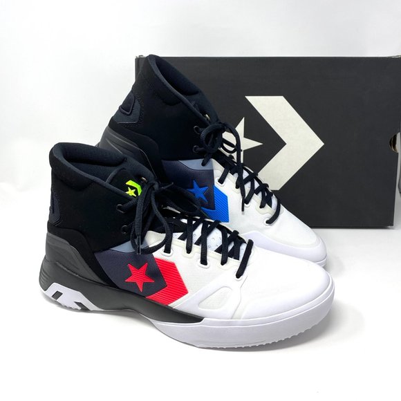 Converse G4 Eva Hi Top Sneakers Men's Lace Basketball White Black Canvas 166804C - Picture 7 of 9